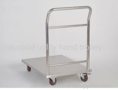 Stainless steel material transport hand cart and trolleys