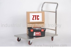 Stainless steel material transport hand cart and trolleys