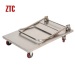 Folding stainless steel platform hand trolleys