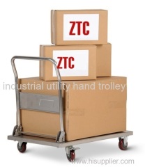 Folding stainless steel platform hand trolleys