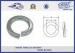 Black Single Coil Locking Washer For Bolt Different Diameters