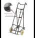 Four wheels portable cylinder trolley carts with safety fixed chain