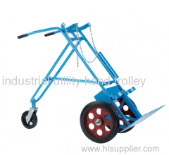 Double gas cylinder carts with three wheels