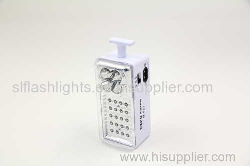 20+4LED Plastic Rechargeable Emergency Lamp