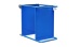 Material transport metal tray type warehouse trolley