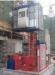 Painted Twin Cage Red Construction Material Hoists for Building SC200 / 200 SC100
