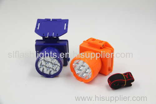 7pc LED Plastic Rechargeable head lamp