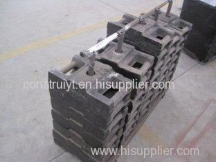 Steel - Concrete 25*36 pcs Counter Weight of Working Suspended Platform Parts