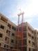 Custom 1200kg Red Material Construction Twin Cage Hoist 3.2 x 1.5 x 2.5m