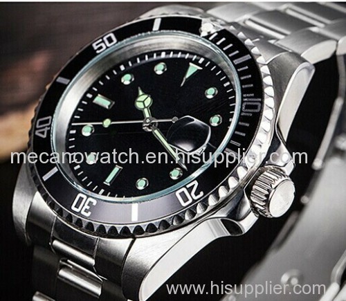 stainless steel sports watch