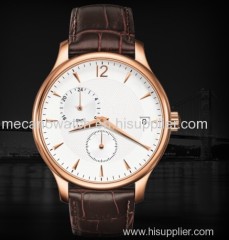 man watch Swiss movt customized watch leather watch