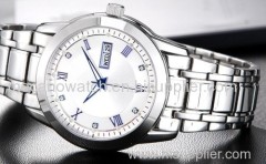 stainless steel watch with 5 ATM