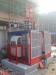 Custom Red 1000kg Twin Cage SC200 Goods Material Personnel Hoist with Hot Dipped Zinc
