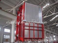 OEM Red Construction Hoist Parts Building Lifter Single Elevator Cage for Oil Fields