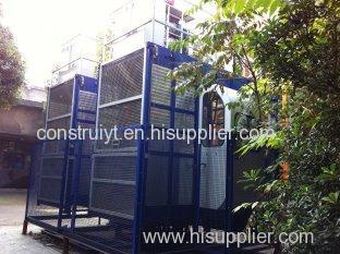 SC200 Blue 2000kg Load Capacity Twin Cage Material and Personnel Hoist