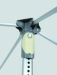 50m 4 arm aluminum rotary airer