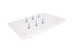 White Bamboo Fiber Anti Slip Memory Foam Bath Mats Customizable