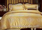 Golden Full Size Bedding Sets Tencel Bedding with 2 Pillowcases , 1 Duvet cover