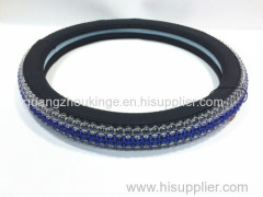 new design bead rubber molded car steering wheel cover