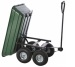 Four pneumatic wheels garden cart