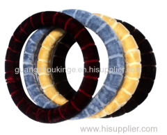 fur rubber molded car steering wheel cover