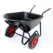 Garden heavy duty wheelbarrow with Plastic tub and Steel handle