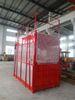 Floor / Sliding Door Construction Hoist Elevator Single Or Double Cages