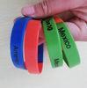 Customized Red Silicone Rubber wristbands for events , Standard Size 202*12*2mm