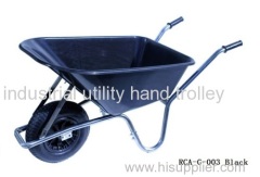 Wheelbarrow garden cart with steel frame and Polypropylene tray