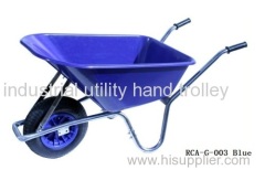 Wheelbarrow garden cart with steel frame and Polypropylene tray