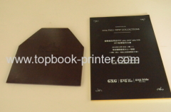 2014 new collection invitation card with black kraft paper envelope