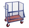 Open top container trucks and delivery cages