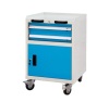 Light mobile tool workshop trolleys with drawer on wheels