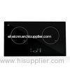 Black 2 Cooking Zone Electric Double Burner Induction Cooker with Metal Body 2 * 2000W