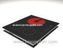 Commercial Black Three Burner Induction Cooktop , Intelligent Electric Induction Stove