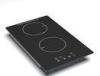 3400W Double Zone Slim-line Domino Induction Hob , Portable Two Burner Induction Cooktop