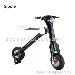 Sipole innovative fashion desgin twin wheel adults motocycle folding electric bicycle