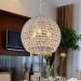 Modern crystal art restaurant dining room aisle with decorative decrystal room lighting pendant lighting for dining room