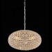 small circle iron crystal lamp bedroom chandelier Restaurant droplight
