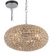 small circle iron crystal lamp bedroom chandelier Restaurant droplight