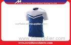 Polo Style Plain Custom Soccer Jerseys , Plus Size Polyester Youth Soccer Uniform