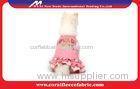 Pink Knitted Denim Cute Pet Clothes for Princess Girl Dog Dress , OEM Pet Apparel