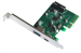 PCIe X4 to 2ports USB3.1 Type-A expansion card