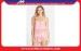 100% Cotton Ladies Pajamas , Pink Ladies Summer Eyelet Camisole & Short Pajama Sets