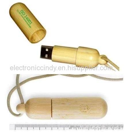 Wooden stick USB drive
