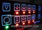 electrical backlit LED Membrane Switch panel sticker , 3M467 / 3M468 Adhesive