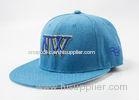 Blue Crown Snapback Acrylic Kids Baseball Hats 58cm , Boy Baseball Cap