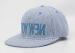 Official Blue Snapback Washed Baseball Caps Flat Brim With Customized Label