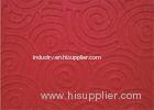 Red Embossed Soundproof Polyester Acoustic Panels Heat Resistance