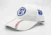 Children Cotton Embroidered Baseball Caps 53 cm White Leather Brim